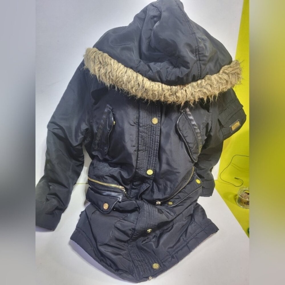 COOGI Black Womens Parka Coat - Picture 3 of 8